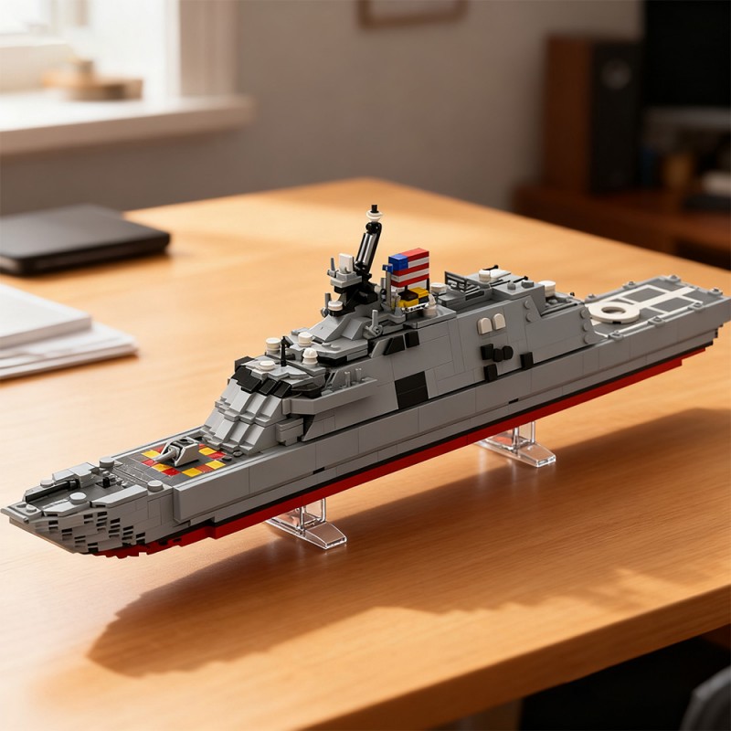 GOBRICKS MOC 228926 USS Freedom LCS-1 - YWOBB