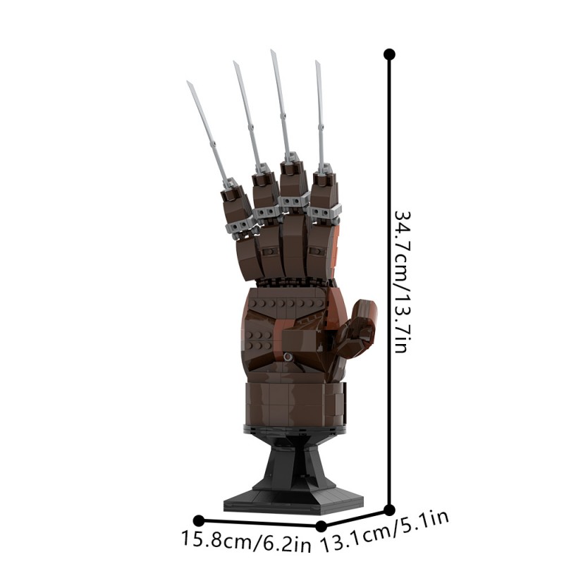 GOBRICKS MOC A2462 A Nightmare on Elm Street - YWOBB