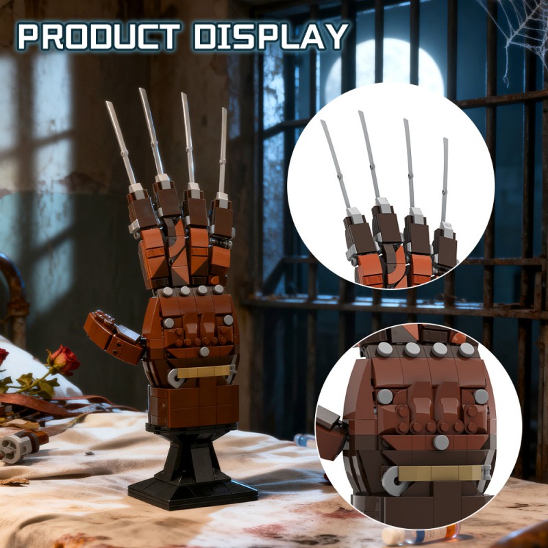 GOBRICKS MOC A2462 A Nightmare on Elm Street - YWOBB