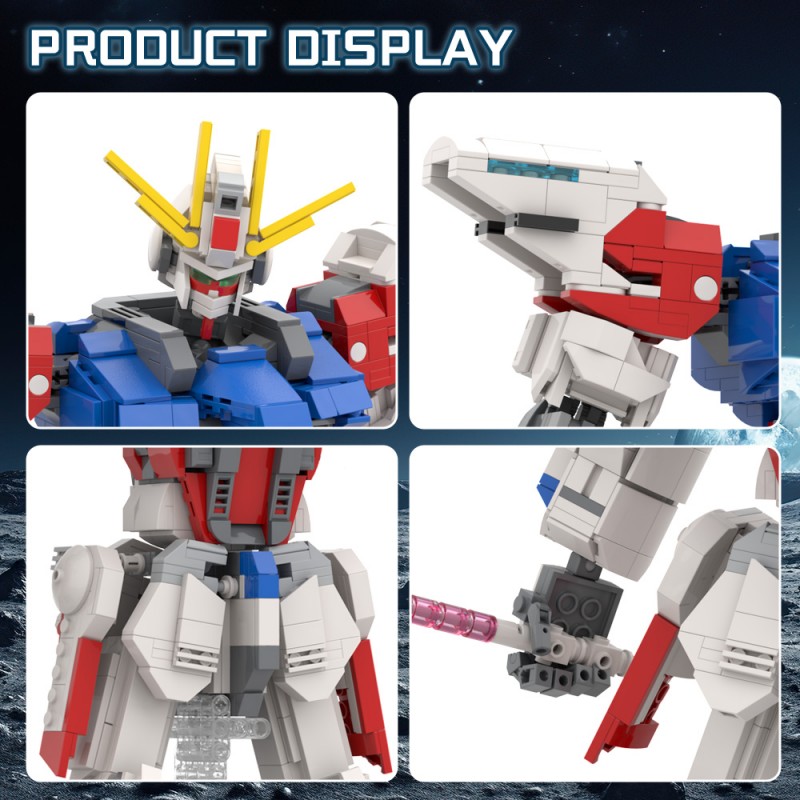 GOBRICKS MOC A1766 Gundam - YWOBB