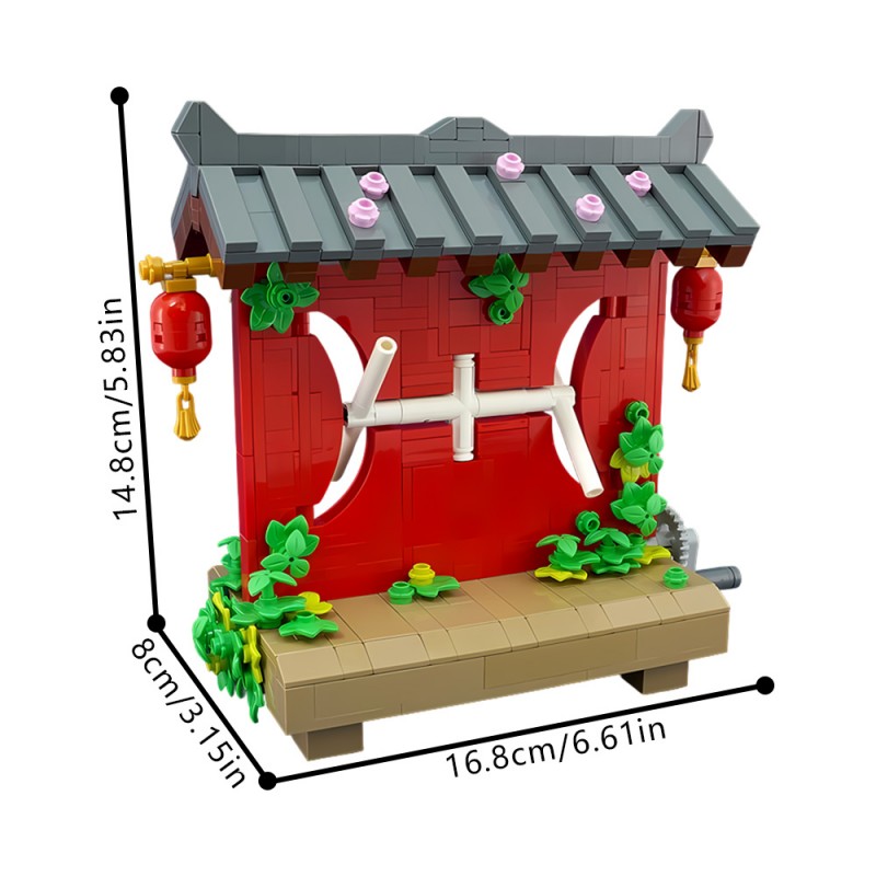 GOBRICKS MOC 228279 Japanese Zen Spinner - YWOBB