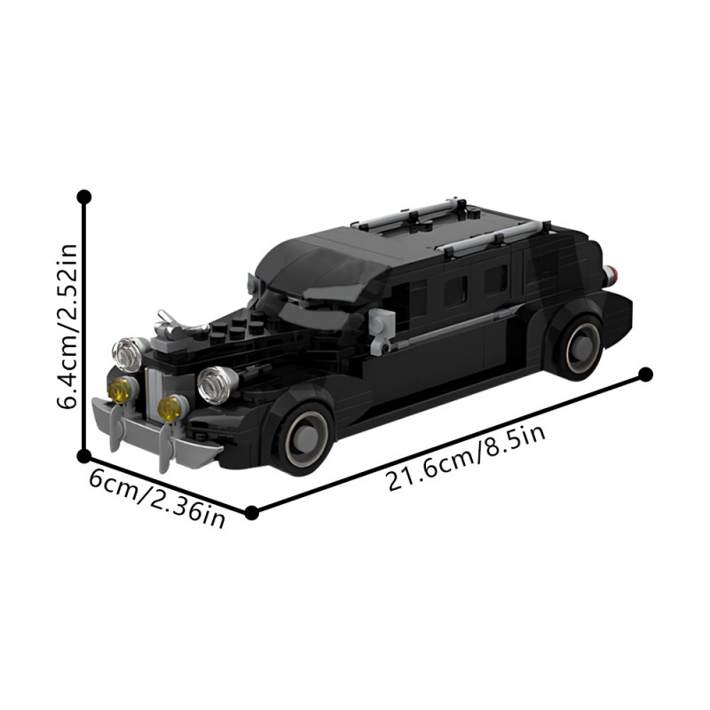 GOBRICKS MOC 196866 The Addams Family car - YWOBB