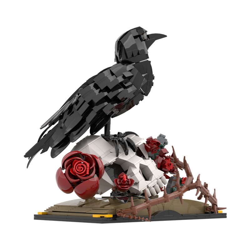GOBRICKS MOC S0044 Crow Skull Flower - YWOBB