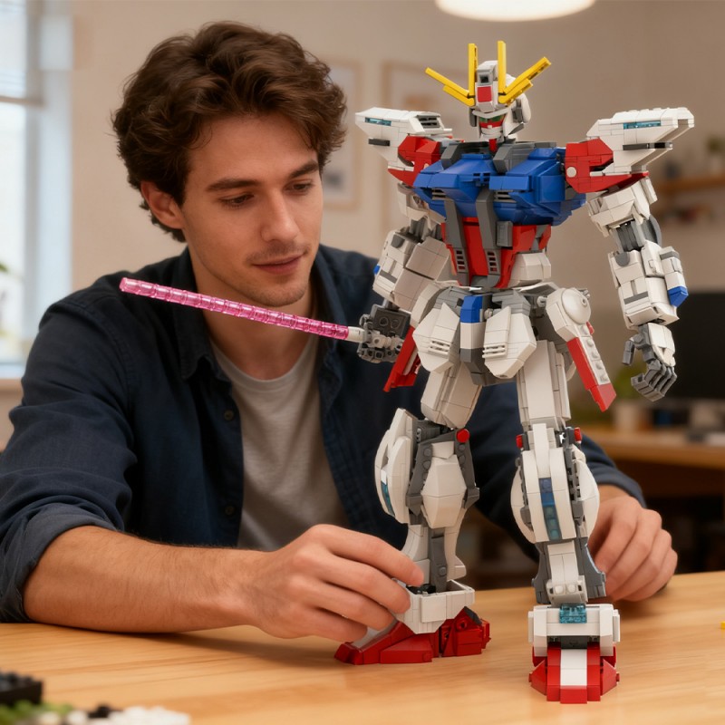 GOBRICKS MOC A1766 Gundam - YWOBB