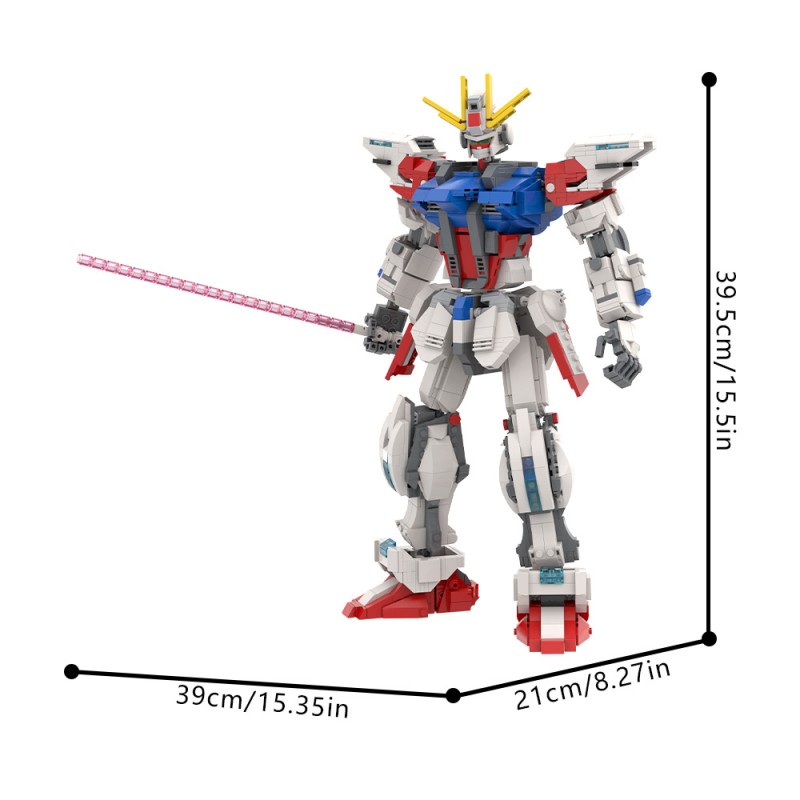 GOBRICKS MOC A1766 Gundam - YWOBB