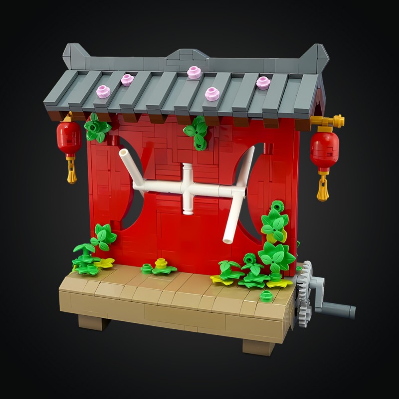 GOBRICKS MOC 228279 Japanese Zen Spinner - YWOBB