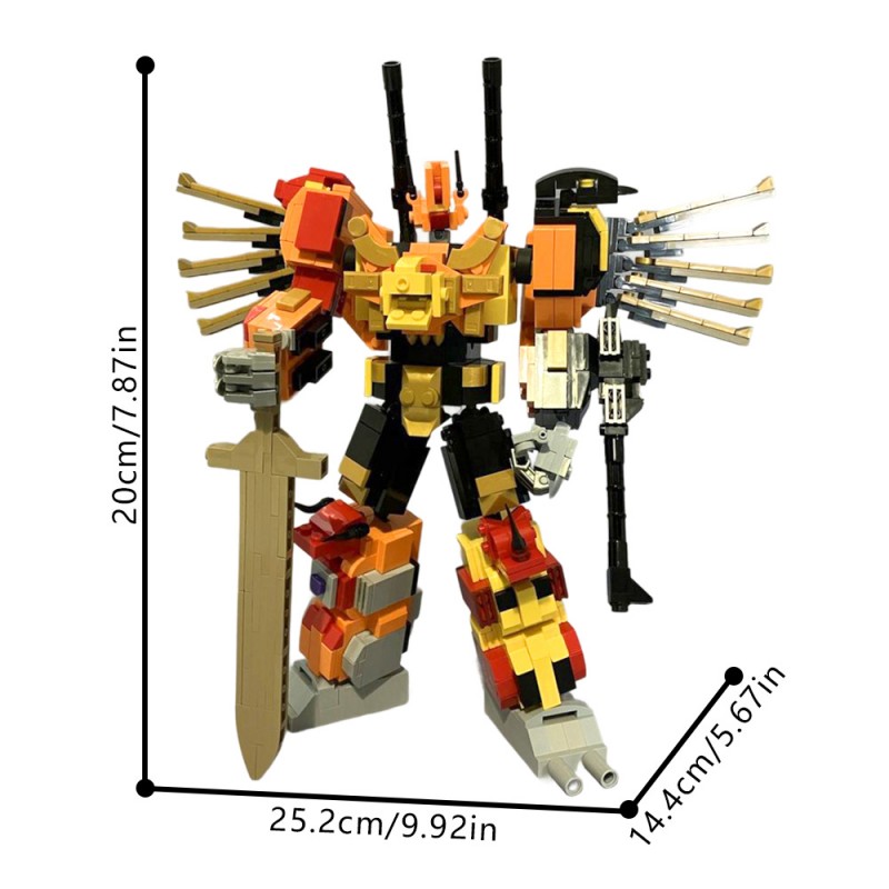 GOBRICKS MOC 235457 TF-013 Transformers Predaking - YWOBB