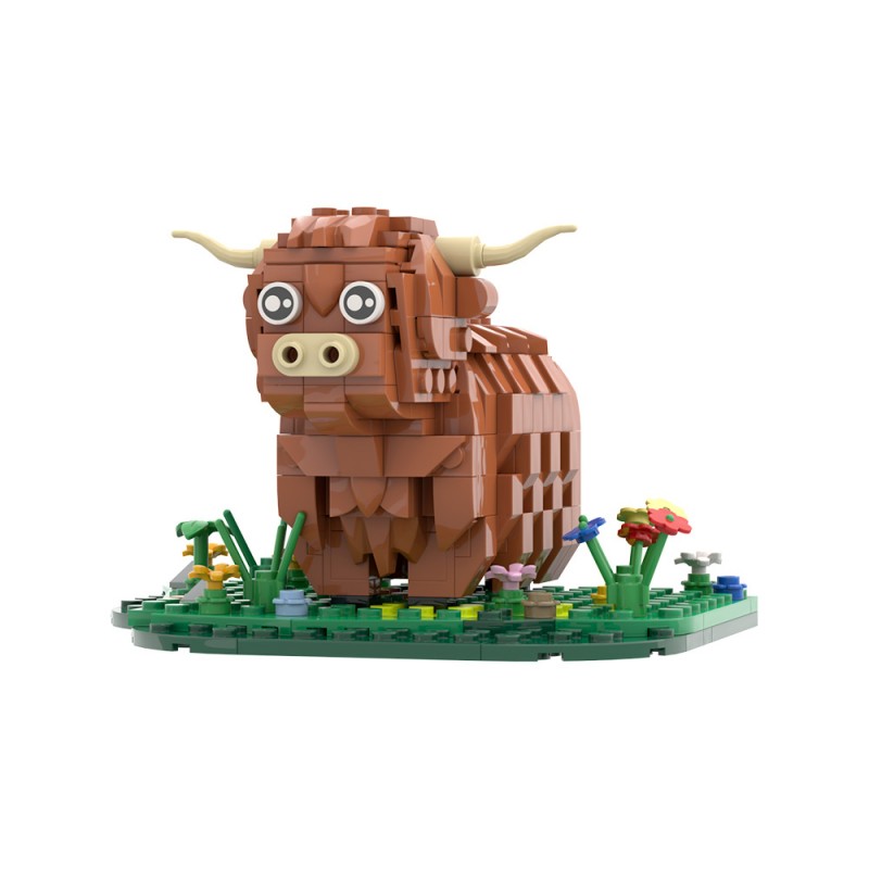 GOBRICKS MOC S0071 Highland cattle - YWOBB