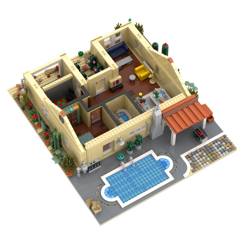 GOBRICKS MOC S0051 Breaking Bad Walter White house - YWOBB