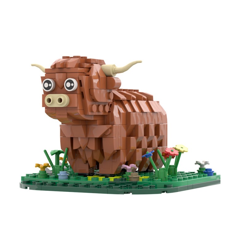 GOBRICKS MOC S0071 Highland cattle - YWOBB