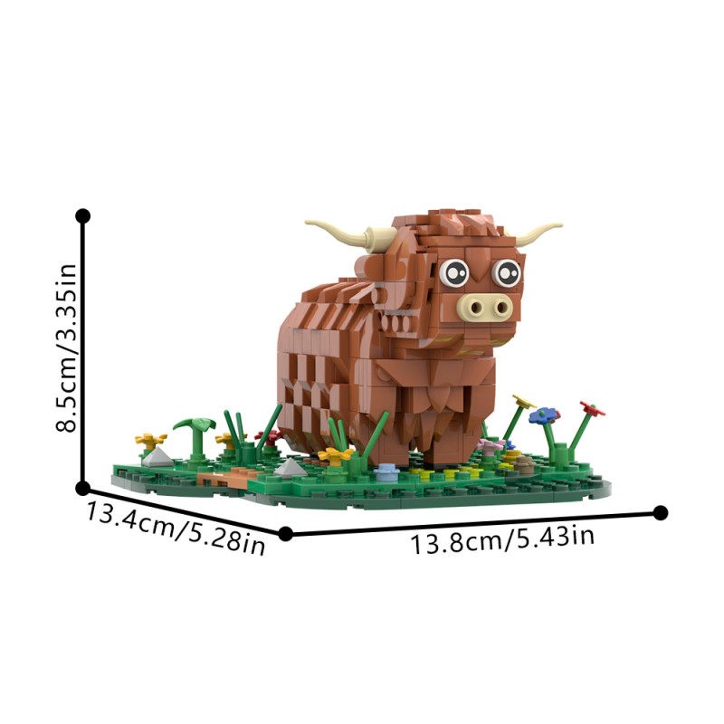 GOBRICKS MOC S0071 Highland cattle - YWOBB