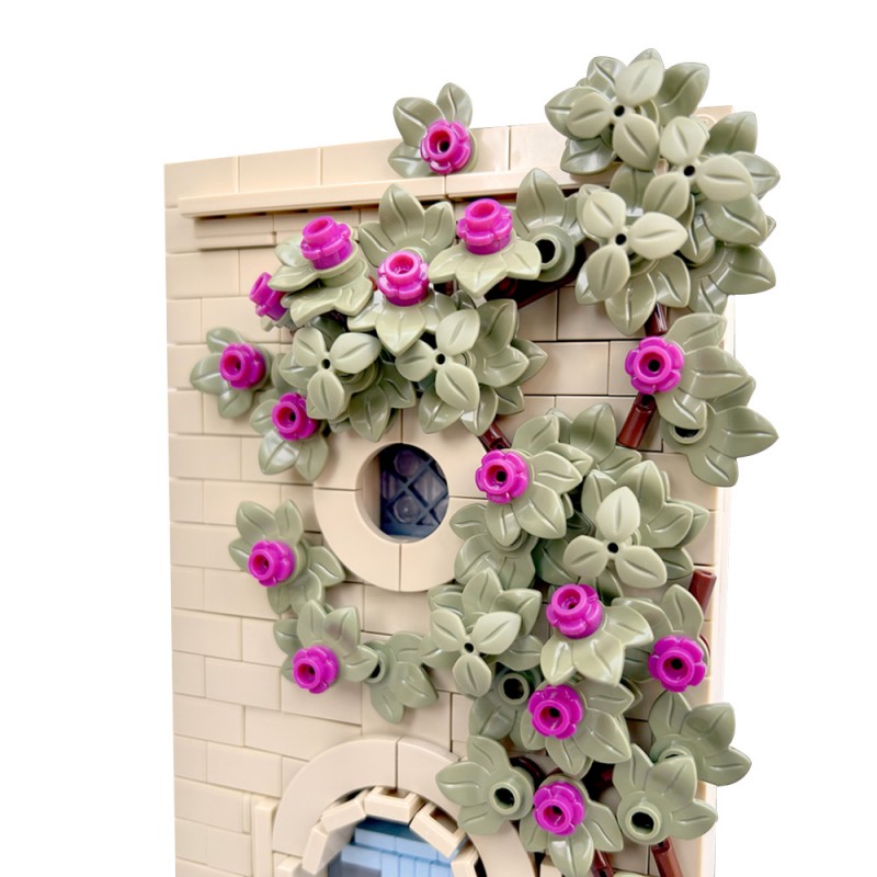 GOBRICKS MOC 233935 Blue Door in Mdina Malta - YWOBB