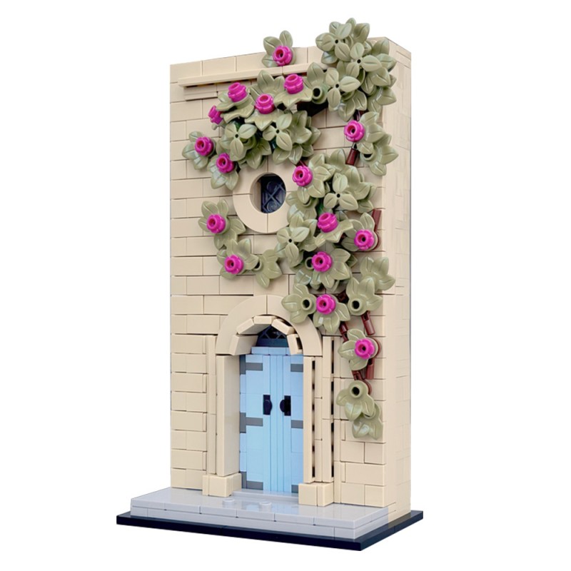 GOBRICKS MOC 233935 Blue Door in Mdina Malta - YWOBB