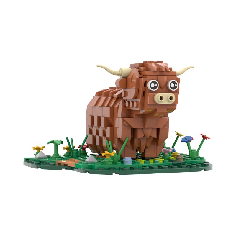 GOBRICKS MOC S0071 Highland cattle - YWOBB
