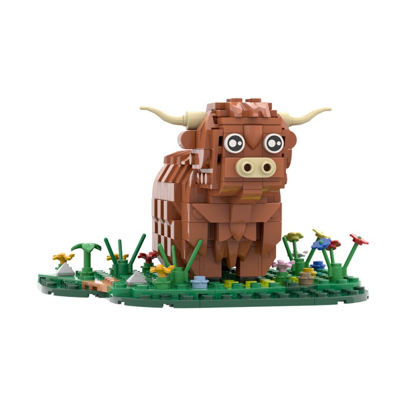 GOBRICKS MOC S0071 Highland cattle - YWOBB