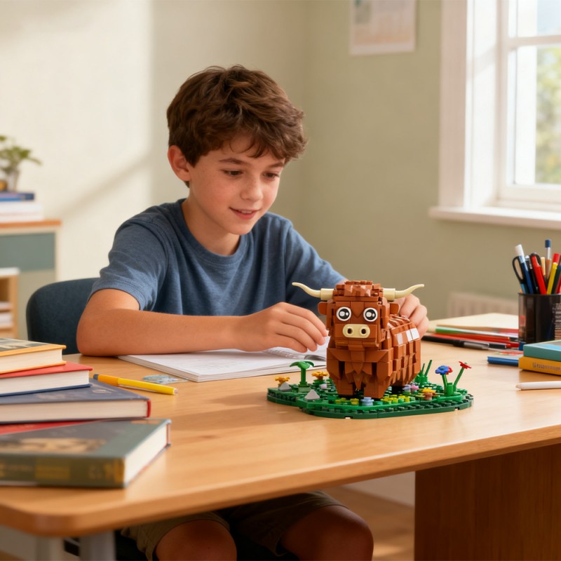 GOBRICKS MOC S0071 Highland cattle - YWOBB