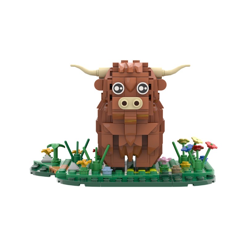 GOBRICKS MOC S0071 Highland cattle - YWOBB