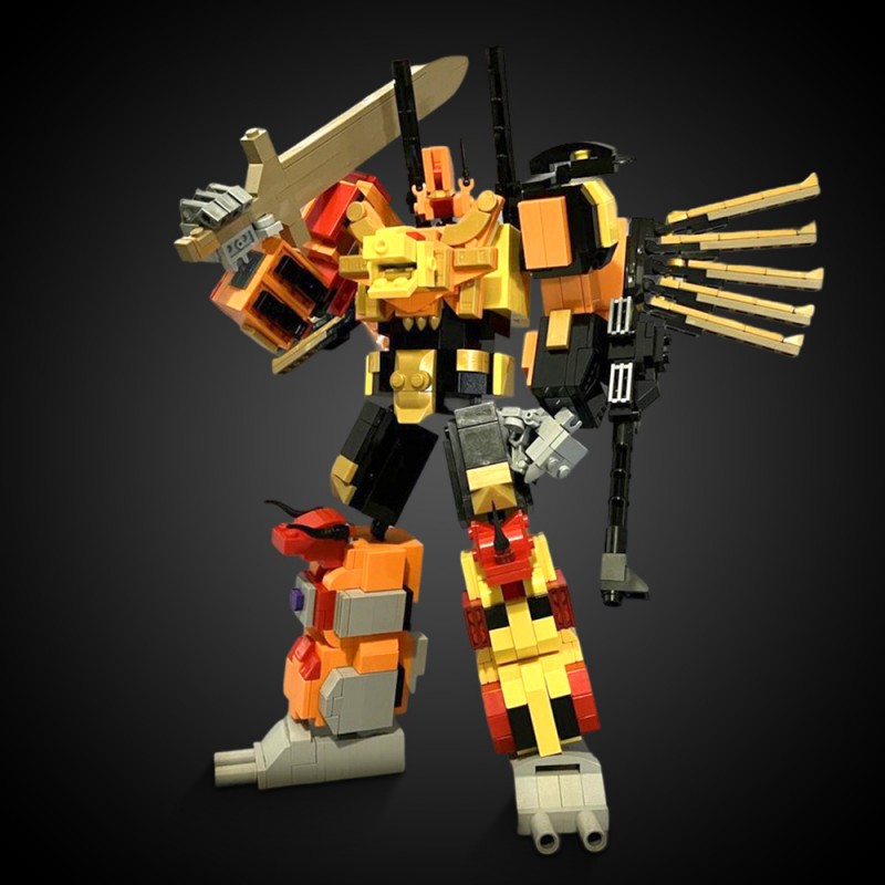 GOBRICKS MOC 235457 TF-013 Transformers Predaking - YWOBB