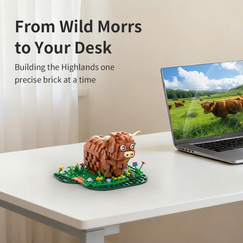 GOBRICKS MOC S0071 Highland cattle - YWOBB