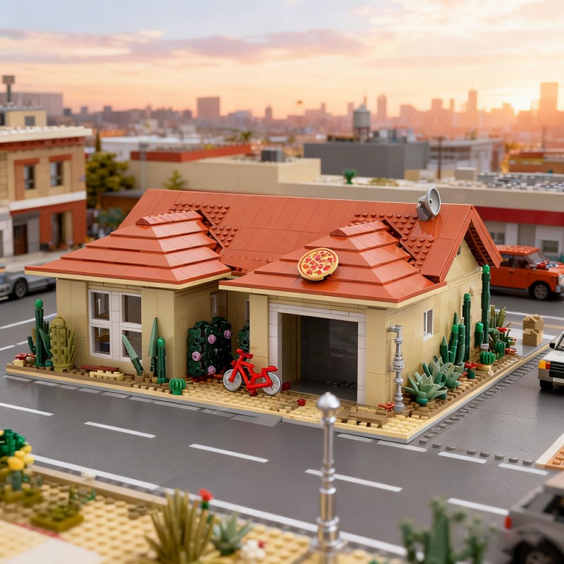 GOBRICKS MOC S0051 Breaking Bad Walter White house - YWOBB