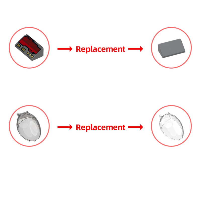 GOBRICKS MOC 231700 Republic / Imperial V-Wing - YWOBB