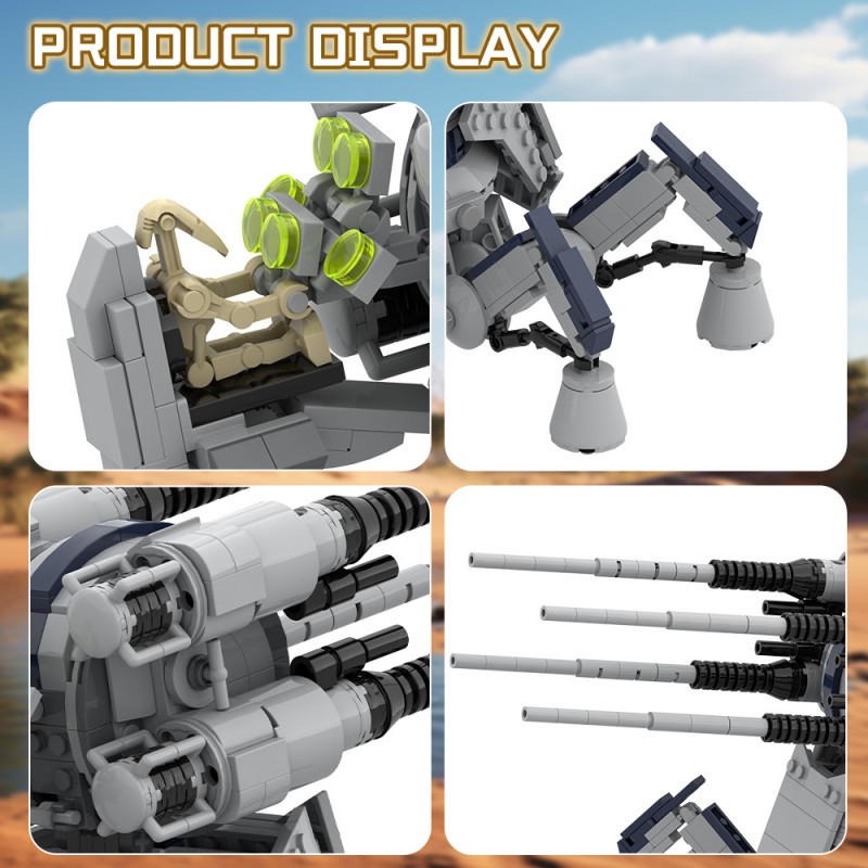 GOBRICKS MOC 204431 CIS Anti-Aircraft Artillery - YWOBB