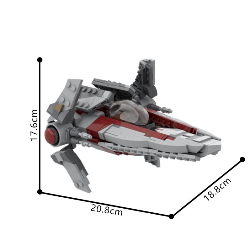 GOBRICKS MOC 231700 Republic / Imperial V-Wing - YWOBB