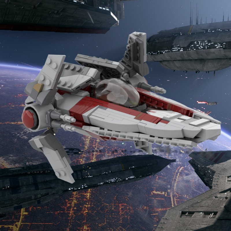 GOBRICKS MOC 231700 Republic / Imperial V-Wing - YWOBB