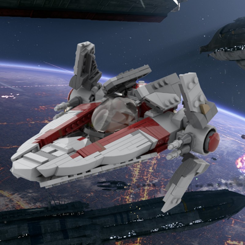 GOBRICKS MOC 231700 Republic / Imperial V-Wing - YWOBB
