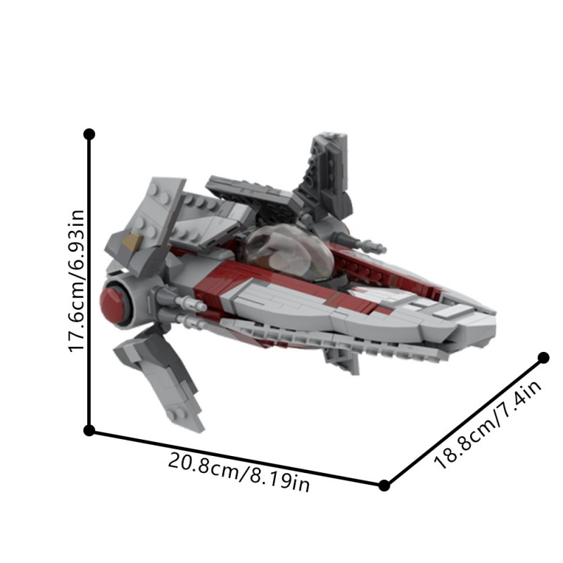 GOBRICKS MOC 231700 Republic / Imperial V-Wing - YWOBB