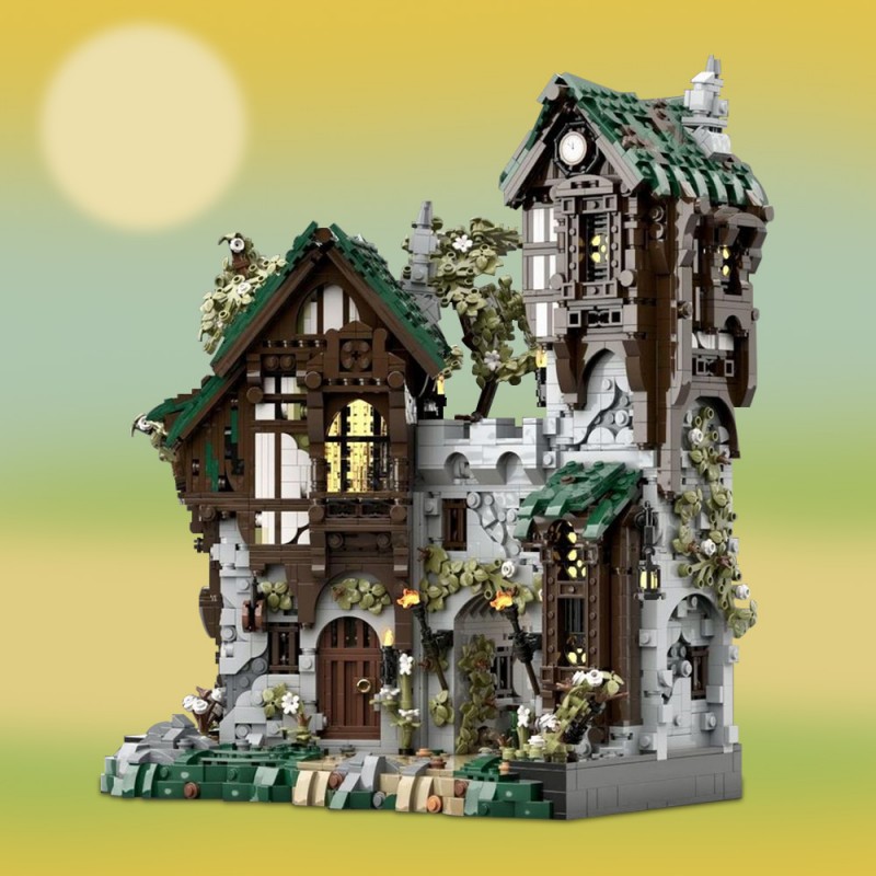 GOBRICKS MOC 211440 Gate Keepers - Medieval Fantasy Display Series - YWOBB