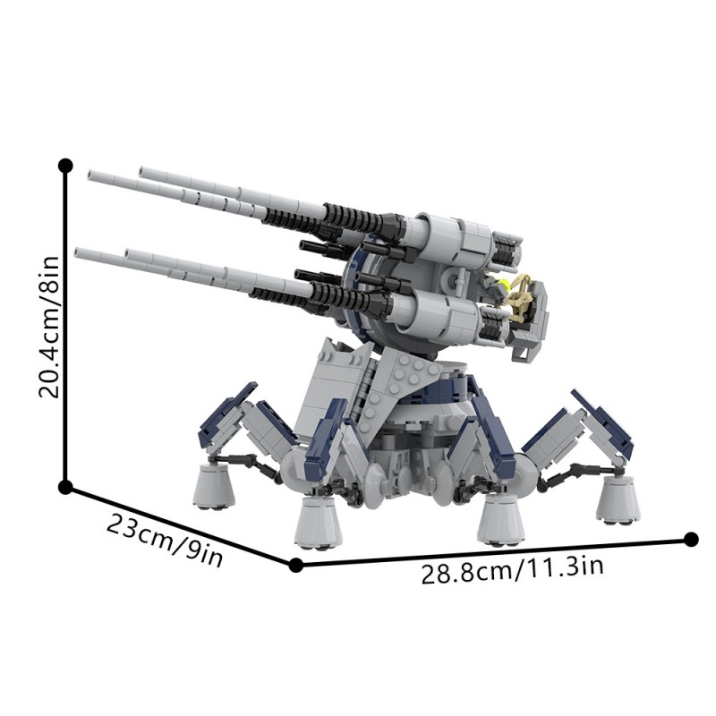 GOBRICKS MOC 204431 CIS Anti-Aircraft Artillery - YWOBB