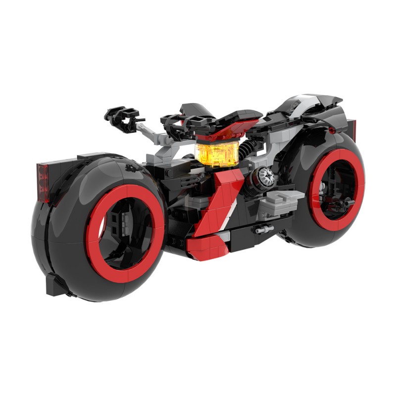 GOBRICKS MOC S0093 Tron Are Full-Size Lightcycle - YWOBB