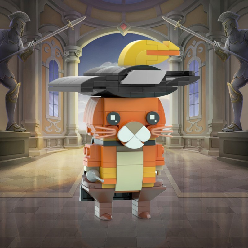 GOBRICKS MOC 87874 Puss in boots - from movie Shrek - YWOBB