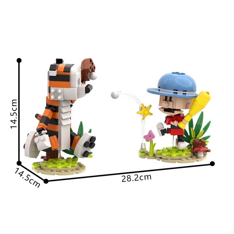 GOBRICKS MOC S0085 Calvin and Hobbes - YWOBB