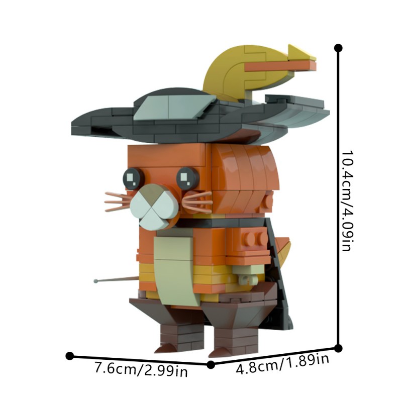 GOBRICKS MOC 87874 Puss in boots - from movie Shrek - YWOBB