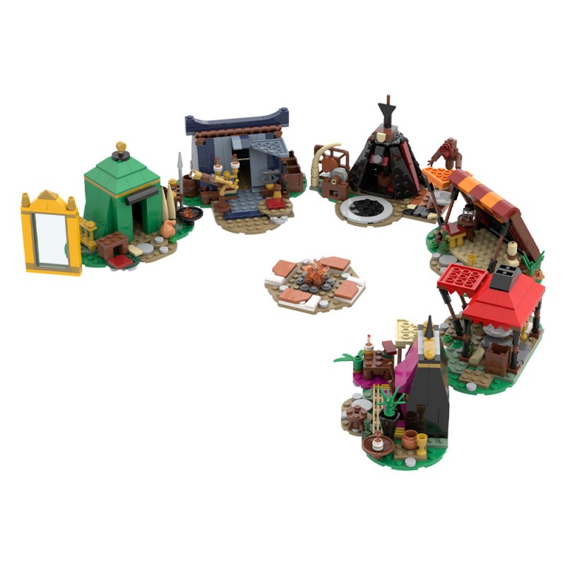 GOBRICKS MOC 190297 Baldur's Gate 3 Fire Camp Set - YWOBB