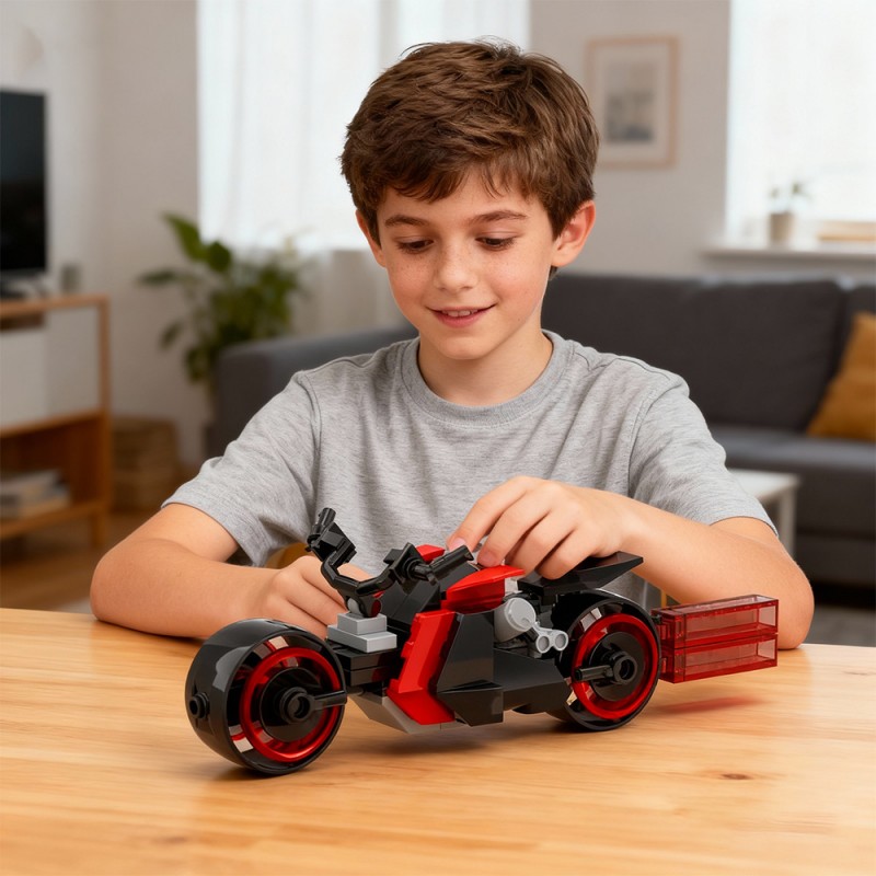 GOBRICKS MOC S0091 Tron Are Mini Lightcycle - YWOBB