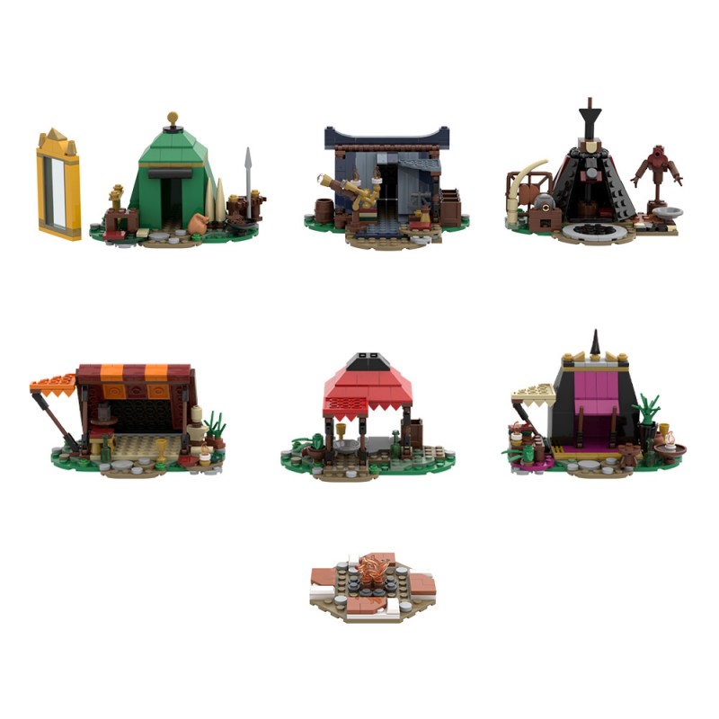 GOBRICKS MOC 190297 Baldur's Gate 3 Fire Camp Set - YWOBB