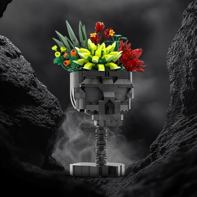 GOBRICKS MOC S0083 Skull - YWOBB