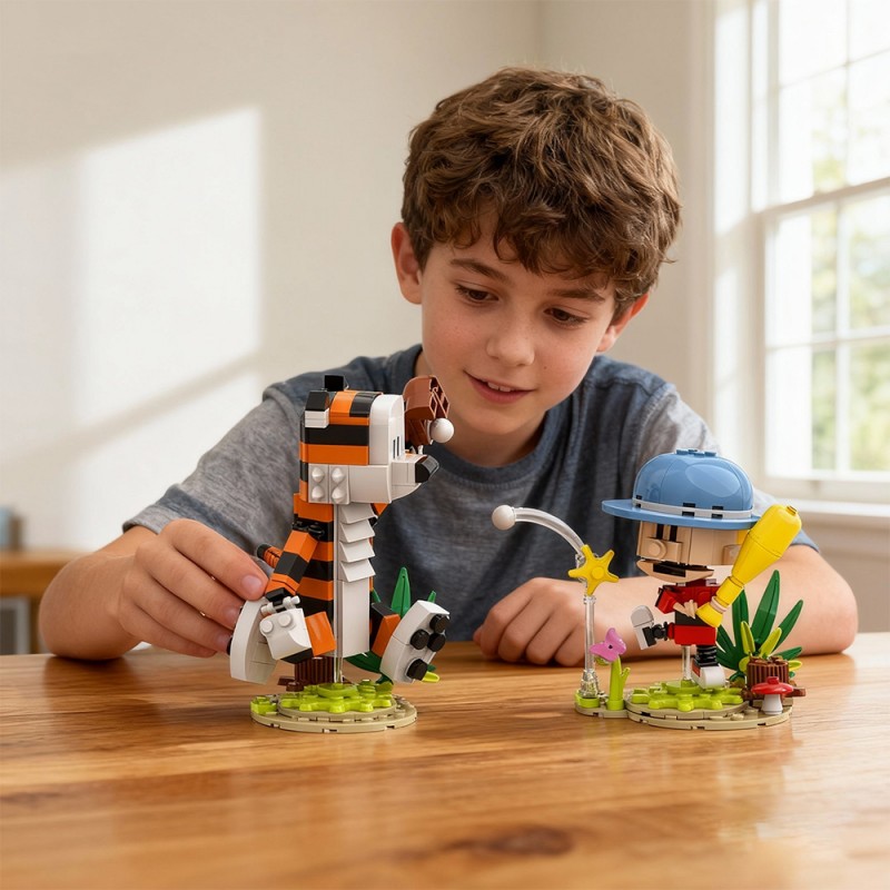 GOBRICKS MOC S0085 Calvin and Hobbes - YWOBB