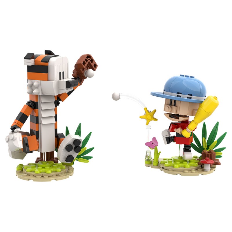 GOBRICKS MOC S0085 Calvin and Hobbes - YWOBB
