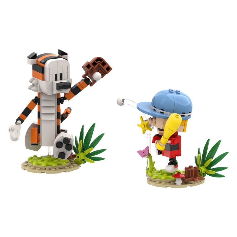 GOBRICKS MOC S0085 Calvin and Hobbes - YWOBB