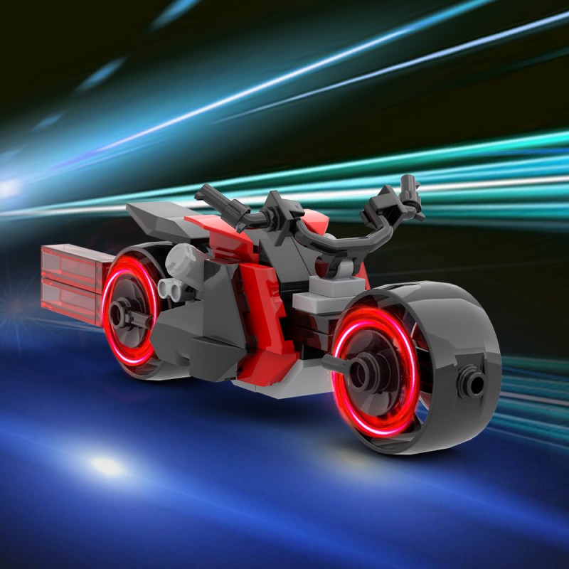 GOBRICKS MOC S0091 Tron Are Mini Lightcycle - YWOBB