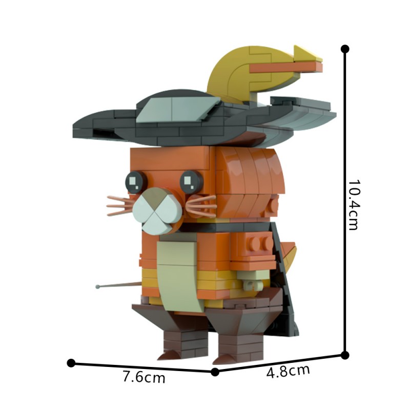 GOBRICKS MOC 87874 Puss in boots - from movie Shrek - YWOBB