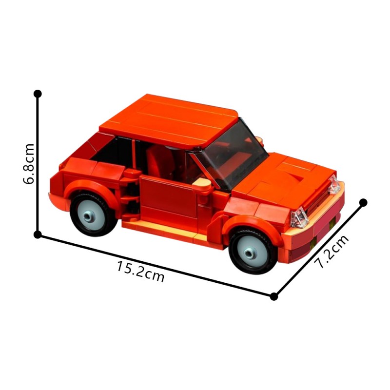 GOBRICKS MOC 232042 Renault 5 Turbo - YWOBB