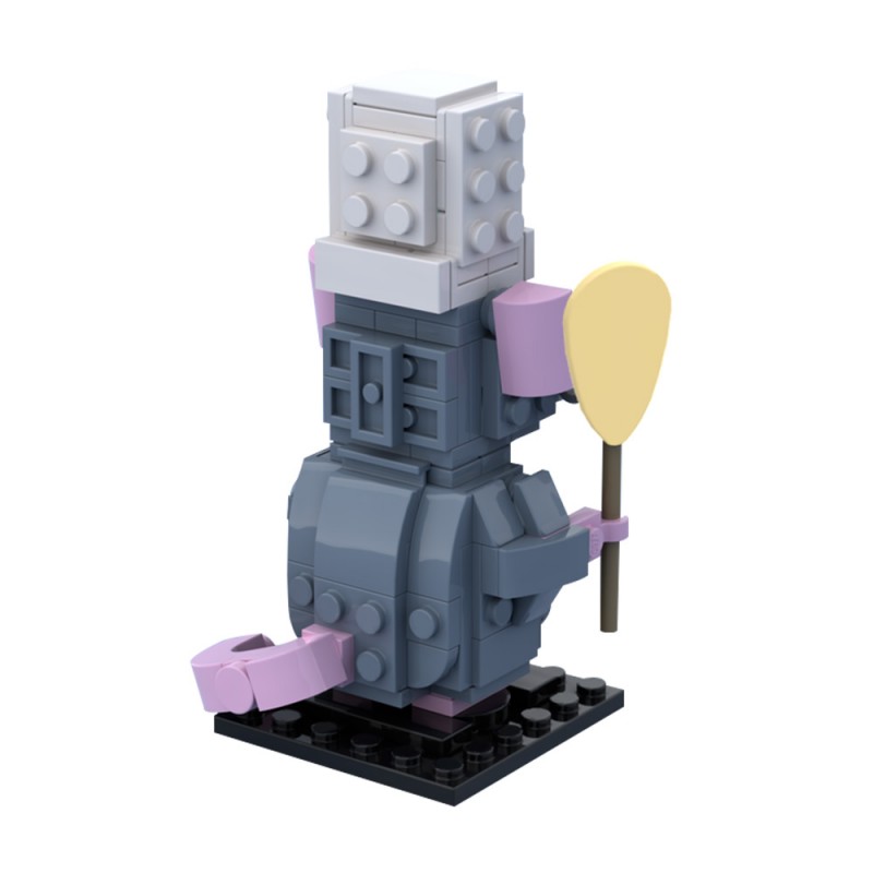 GOBRICKS MOC 225657 Ratatouille- Remy the Rat Brickheadz - YWOBB