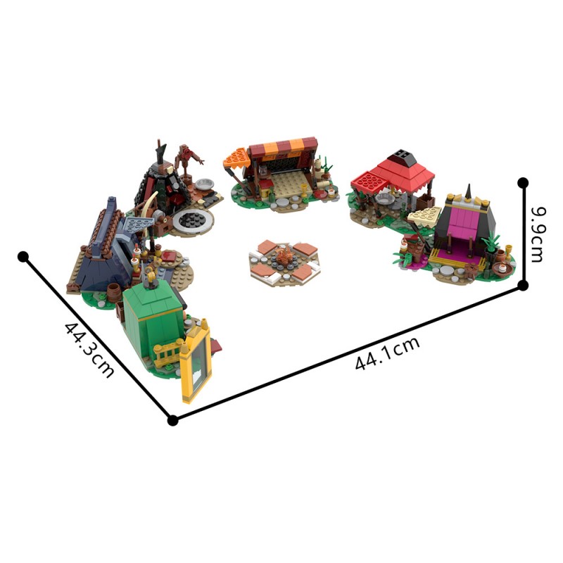 GOBRICKS MOC 190297 Baldur's Gate 3 Fire Camp Set - YWOBB