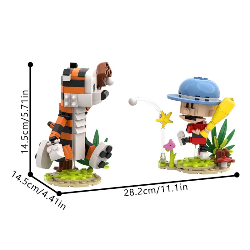 GOBRICKS MOC S0085 Calvin and Hobbes - YWOBB