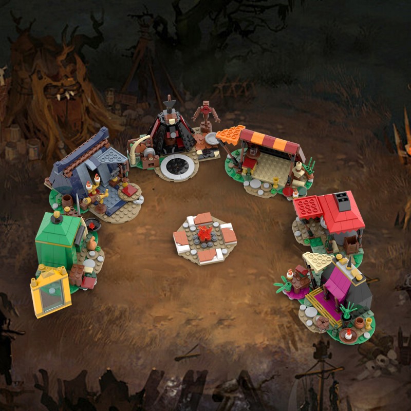 GOBRICKS MOC 190297 Baldur's Gate 3 Fire Camp Set - YWOBB